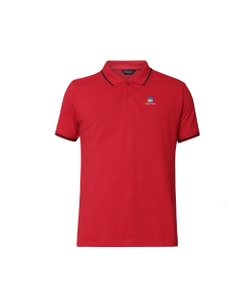 Jack & Jones Men's Tipping Polo T-Shirt Red